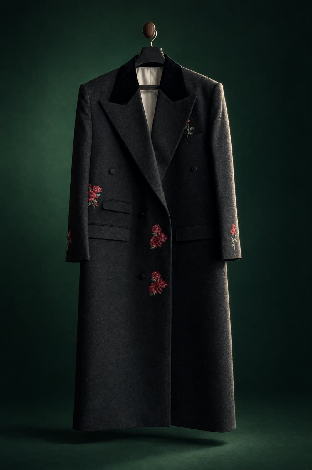 Rose Noir Overcoat
