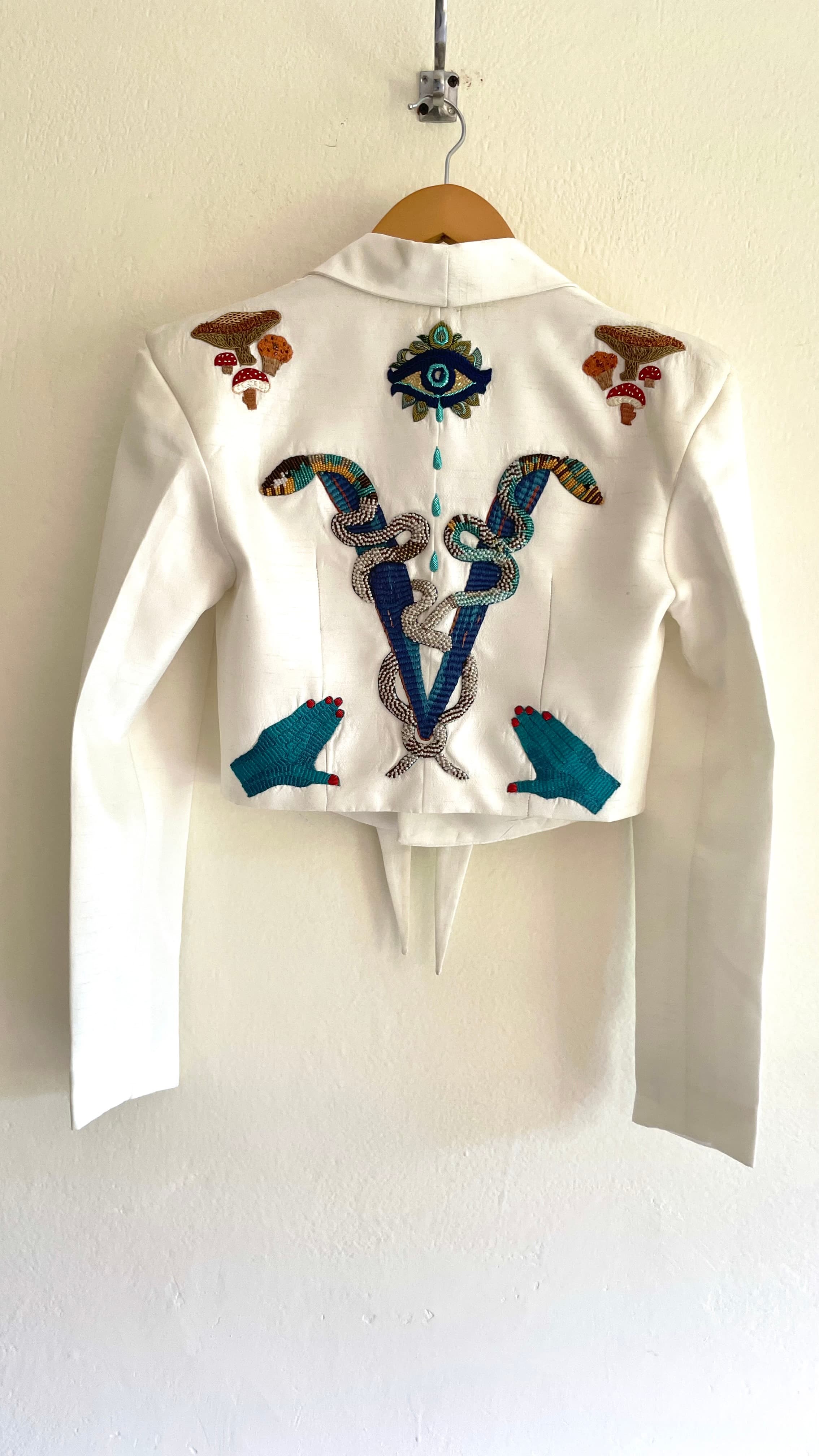 Ivory White Mystic Blazer
