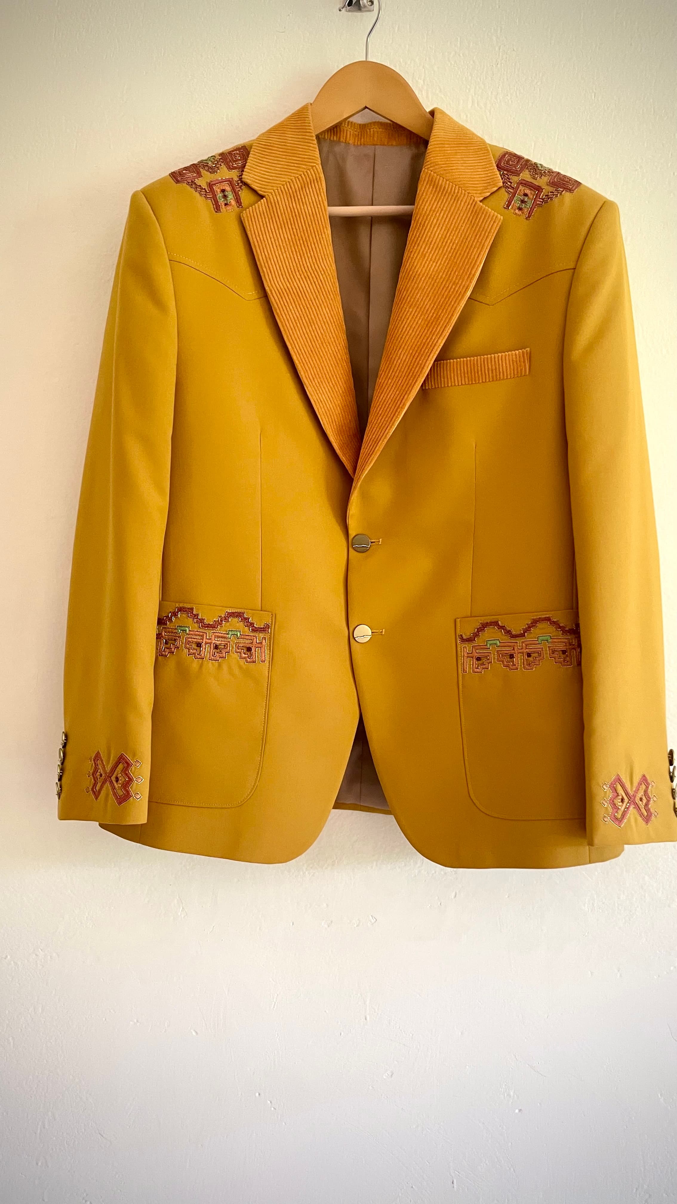Mustard Tribal Blazer